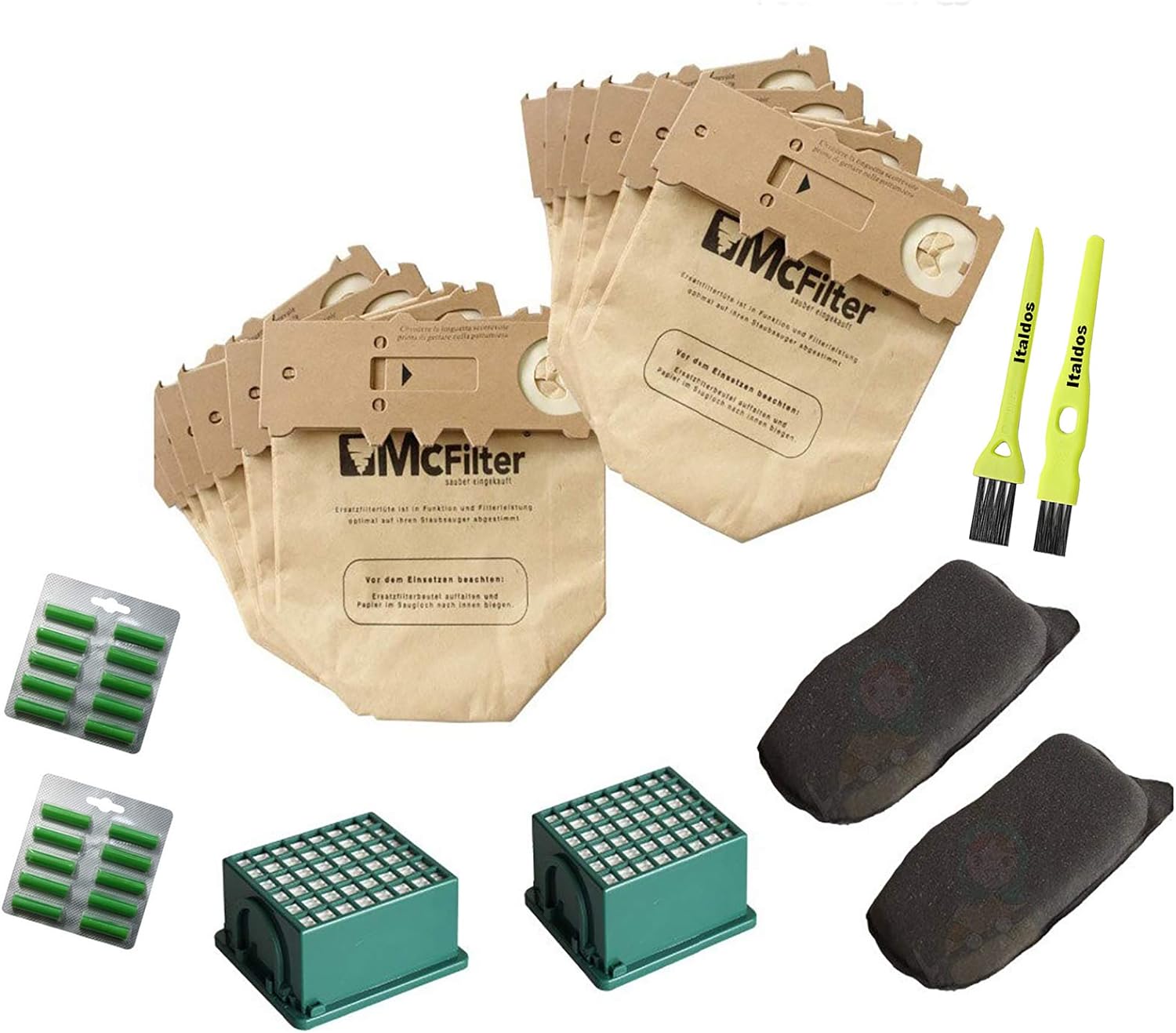 KIT MANUTENZIONE per VORWERK FOLLETTO (accessori compatibili 100%)